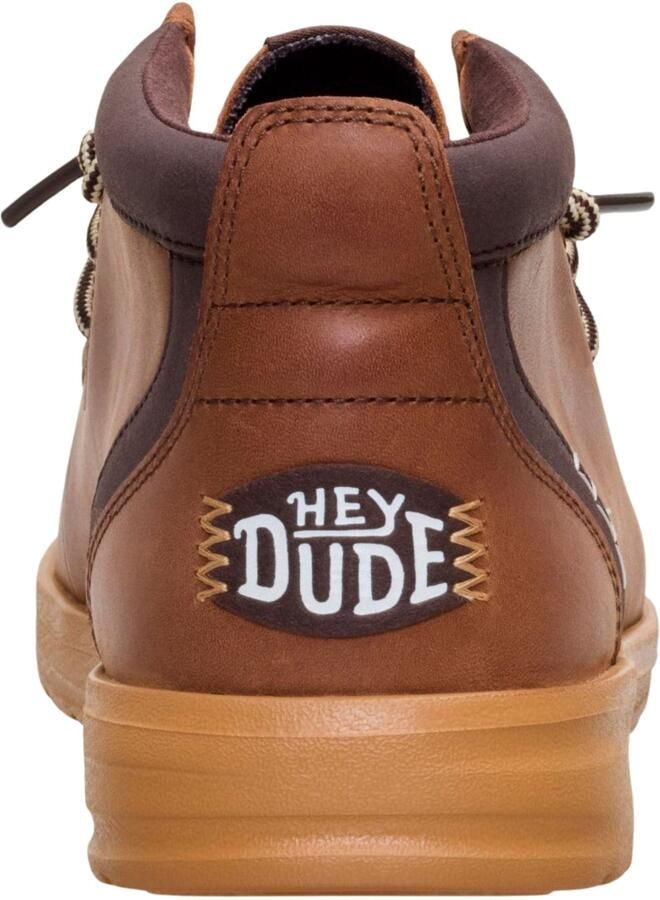 HEY DUDE Chukka Boots 'Wally Mid GripR Leather' bruin - Foto 6