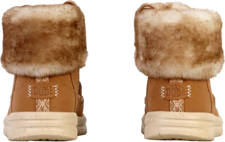 HEYDUDE Camden Cuff Classic Cozy Dames Boots Cognac - Foto 3