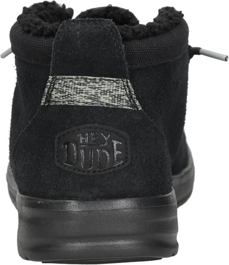 HEYDUDE Wally Mid Gripr Warmth Heren Schoenen Zwart Suède Foot Locker - Foto 5