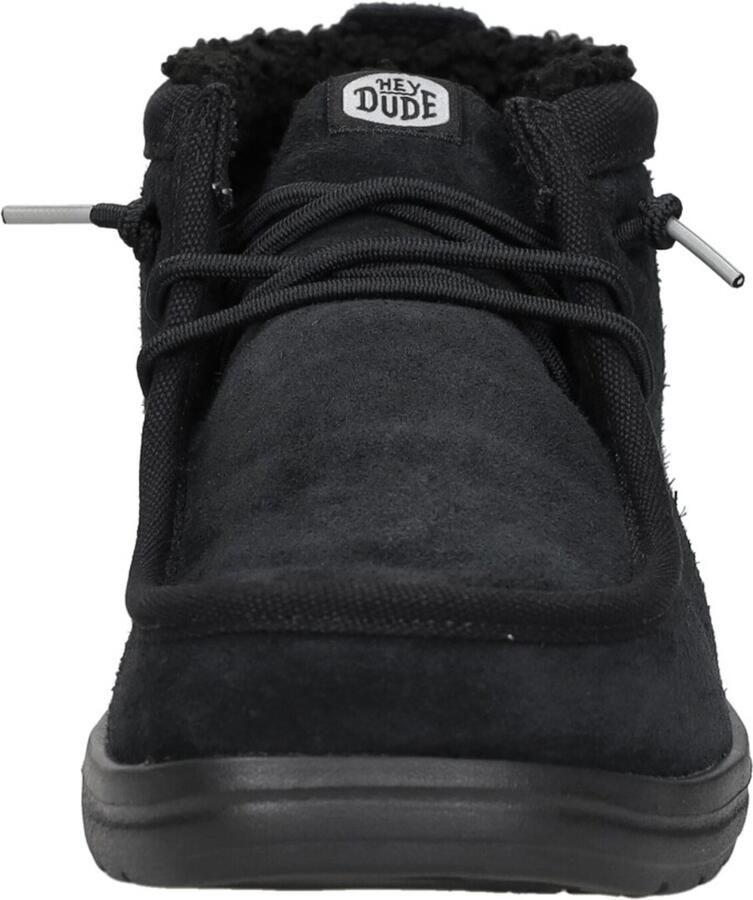 HEYDUDE Wally Mid Gripr Warmth Heren Schoenen Zwart Suède Foot Locker - Foto 4