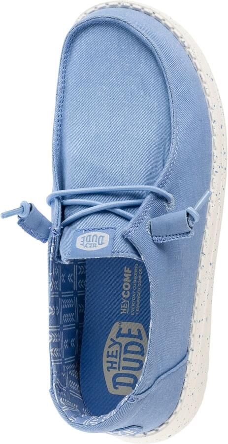 HEYDUDE Wendy Stretch Canvas Dames Instappers Hydrangea Blue - Foto 2