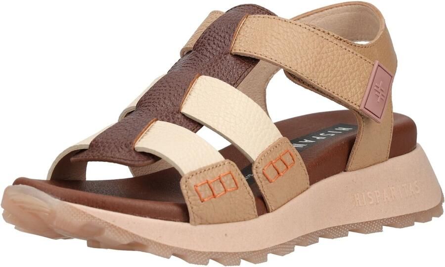 Hispanitas Boleromet leren sandalen bruine bandjes