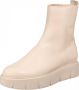 Högl Stijlvolle Beige Leren Enkellaarzen Beige Dames - Thumbnail 3