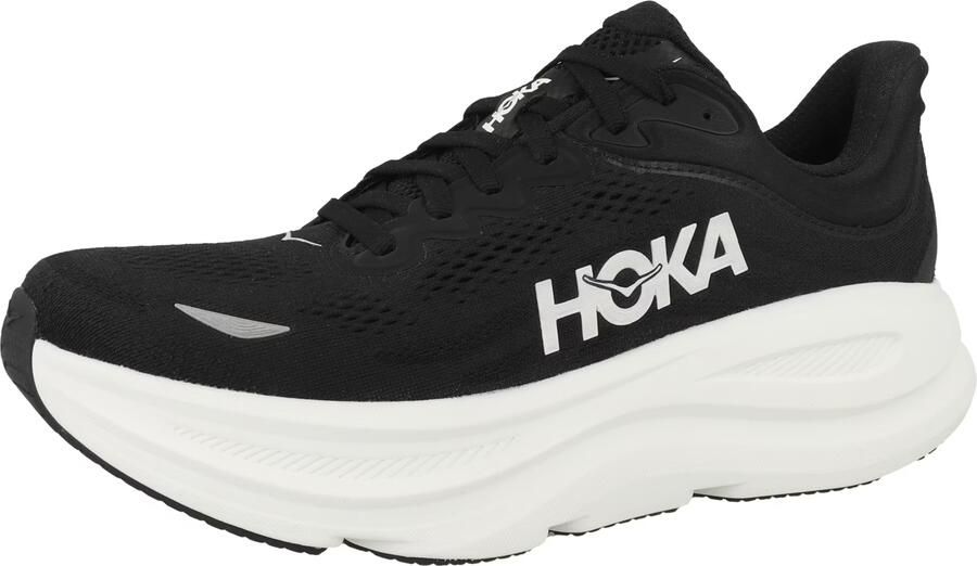 HOKA Loopschoen 'Bondi 9' lichtgrijs zwart wit - Foto 2