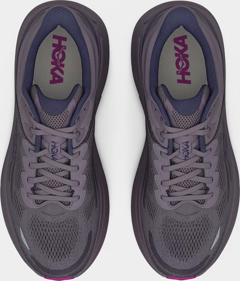 HOKA Women's Bondi 9 Hardloopschoenen Regular grijs - Foto 3