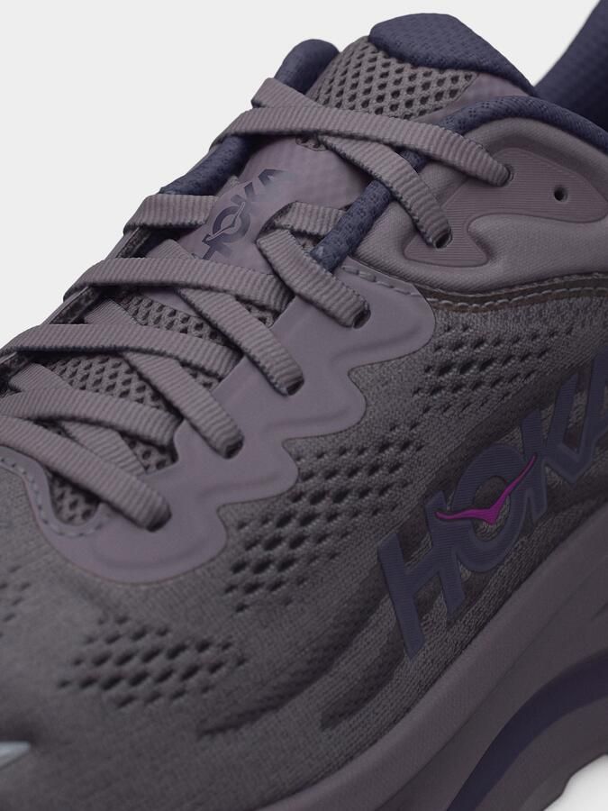 HOKA Women's Bondi 9 Hardloopschoenen Regular grijs - Foto 4