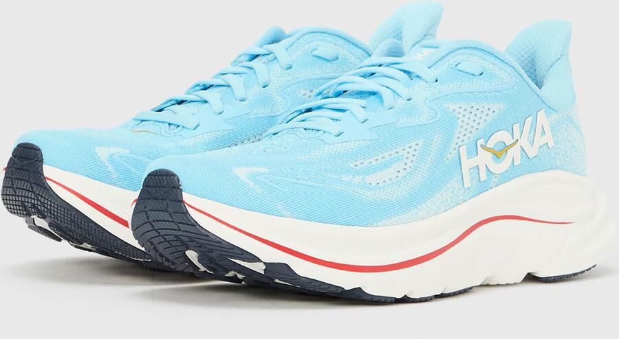 HOKA Loopschoen 'Clifton 10' hemelsblauw pastelblauw donkergeel wit - Foto 5
