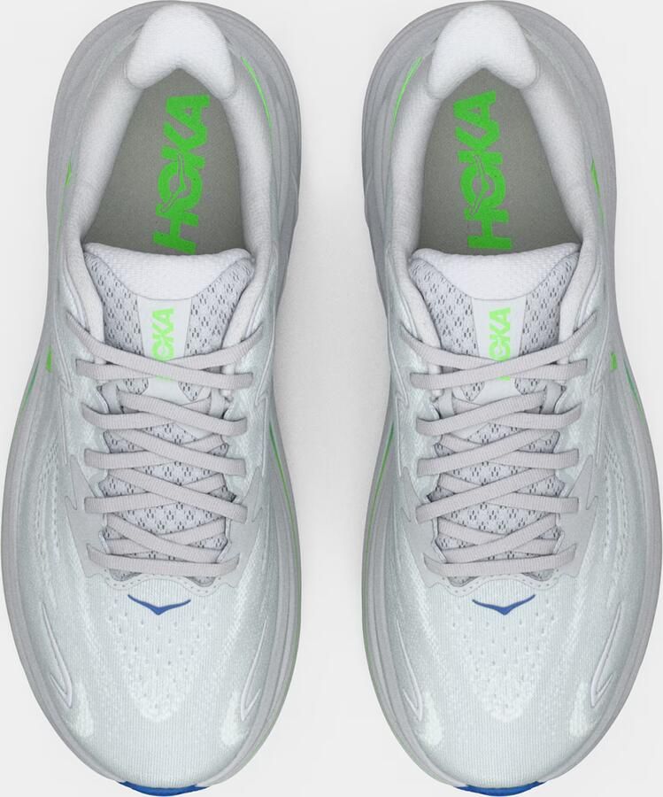 HOKA Loopschoen 'Clifton 10' navy lichtgrijs neongroen - Foto 4