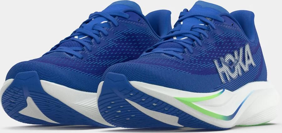 HOKA Loopschoen 'Mach 7' royal blue koningsblauw lichtgroen wit - Foto 4