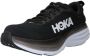 Hoka One Bondi 8 Heren Sportschoenen Hardlopen Weg zwart wit - Thumbnail 2