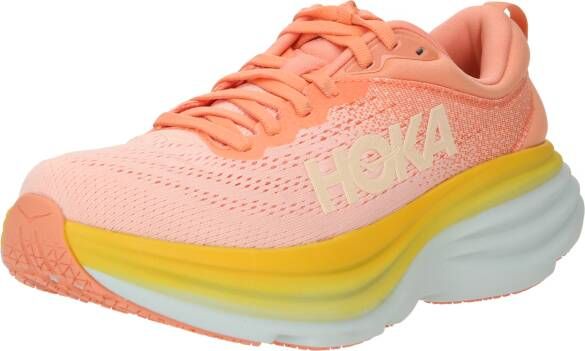 Hoka One Bondi 8 Dames Sportschoenen Hardlopen Weg oranje roze - Foto 2