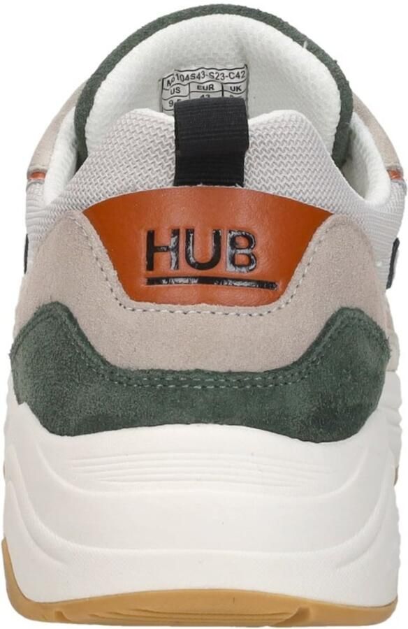 HUB Glide S43 chunky suède sneakers beige multi - Foto 4