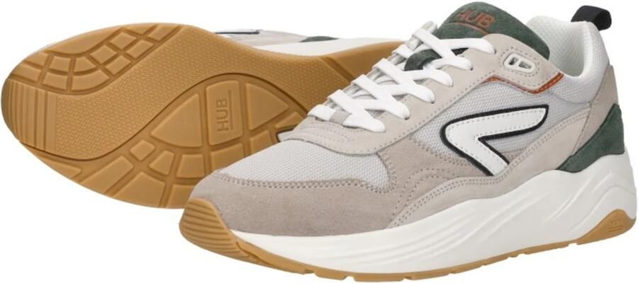 HUB Glide S43 chunky suède sneakers beige multi - Foto 6