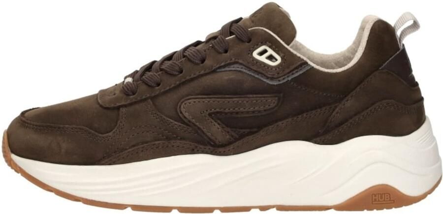 HUB Sneakers laag 'Glide' donkerbruin - Foto 3