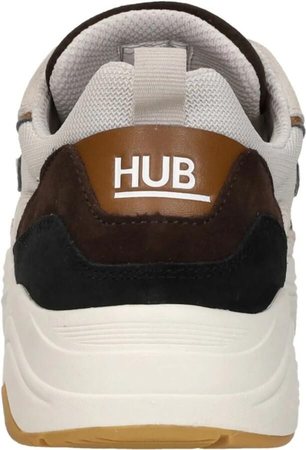 Hub Heren Lage sneakers Chunky zool Glide Bruin Suède - Foto 14