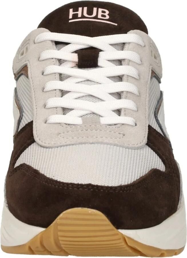 Hub Heren Lage sneakers Chunky zool Glide Bruin Suède - Foto 13
