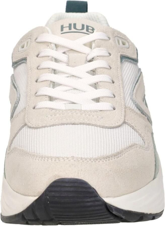 HUB Glide chunky suède sneakers beige groen - Foto 11