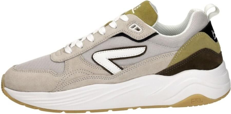 Hub Glide light bone white dark olive Suede Heren - Foto 12