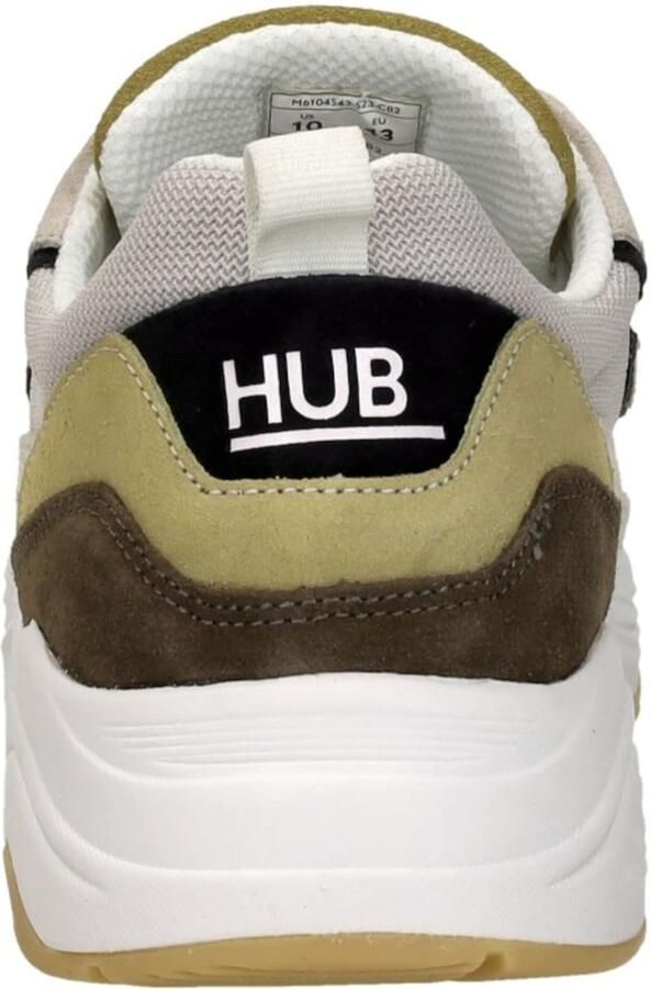 Hub Glide light bone white dark olive Suede Heren - Foto 11