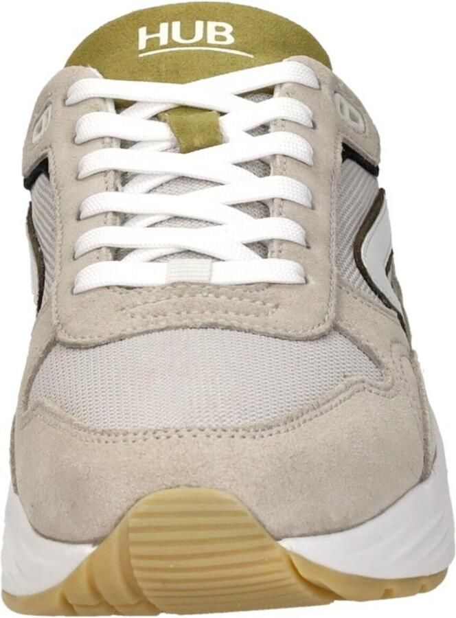 Hub Glide light bone white dark olive Suede Heren - Foto 10