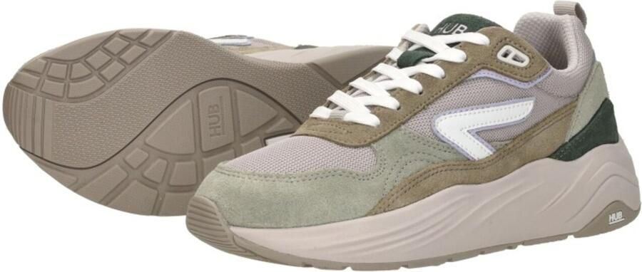 HUB Beige Sneakers voor Stijlvolle Stads Wandelingen - Foto 6