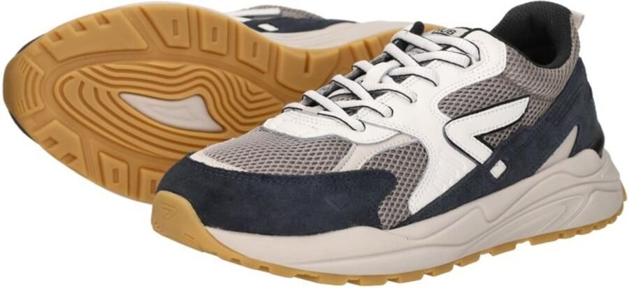 HUB Grid M37 suède sneakers grijs groen wit - Foto 6