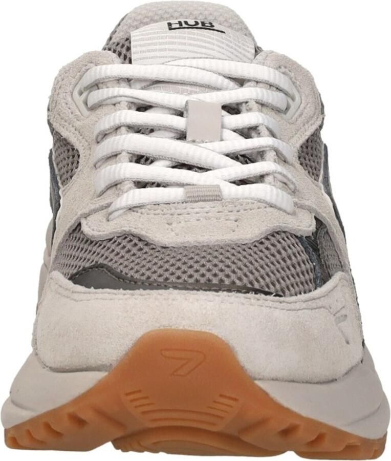 Hub Dames Lage sneakers Chunky zool Grid S48 Beige Suède - Foto 5