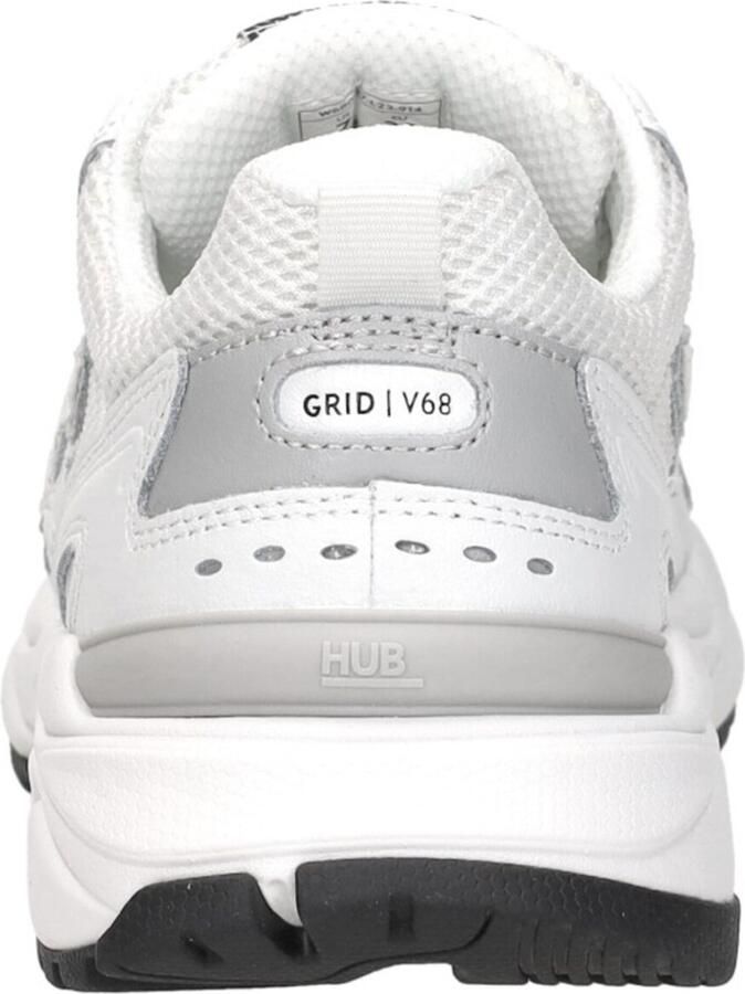 Hub Grid-w Sneakers Dames Leren Sneaker Wit - Foto 4