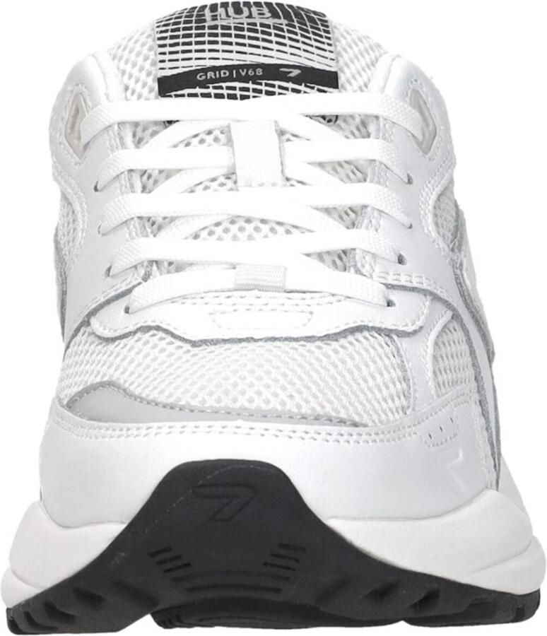 Hub Grid-w Sneakers Dames Leren Sneaker Wit - Foto 3