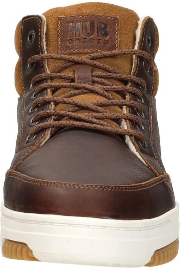 Hub Mark 2.1 Sneakers Heren Leren Sneaker Cognac - Foto 3