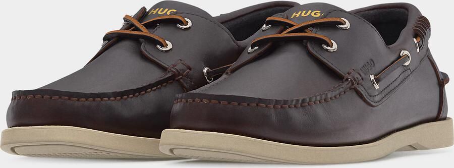 HUGO Loafer van echt leer model 'DARCY_BOAT_IT' - Foto 4