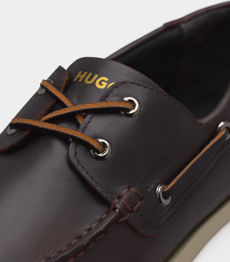 HUGO Loafer van echt leer model 'DARCY_BOAT_IT' - Foto 2