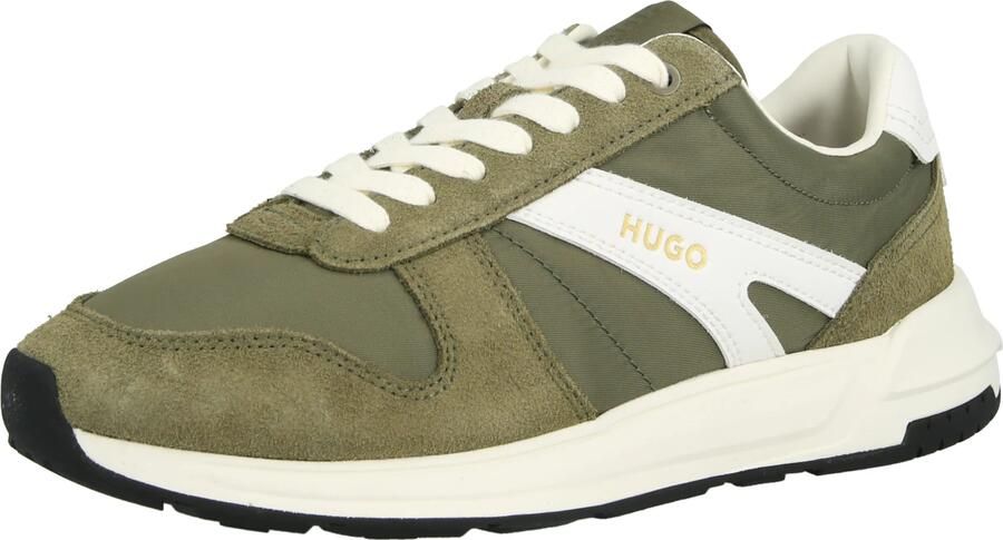 HUGO Sneakers laag 'GO3' olijfgroen wit
