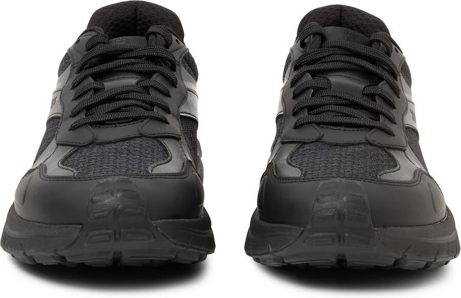 HUGO Sneakers laag grijs bloedrood zwart - Foto 3