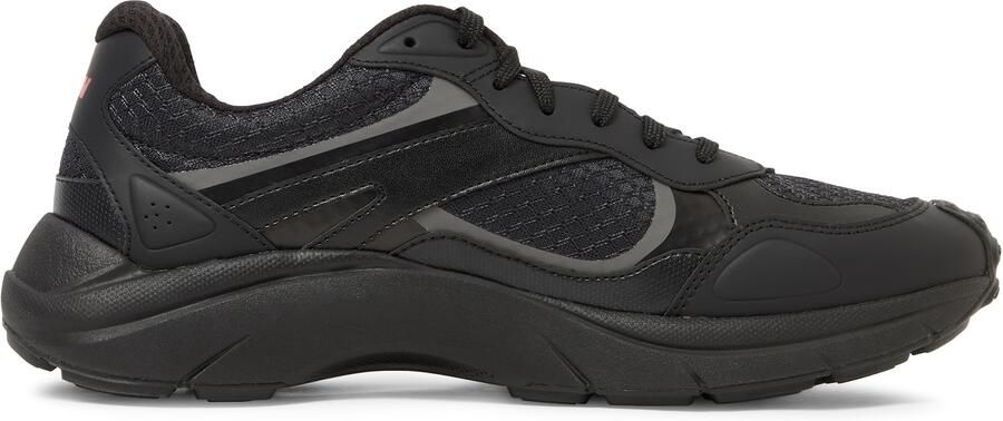 HUGO Sneakers laag grijs bloedrood zwart - Foto 4