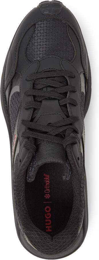 HUGO Sneakers laag grijs bloedrood zwart - Foto 5