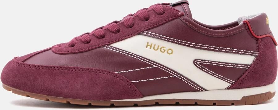 HUGO Sneakers laag 'Lytton' goud bordeaux wit