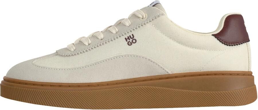 HUGO Sneakers laag 'Lyzz' taupe wijnrood offwhite