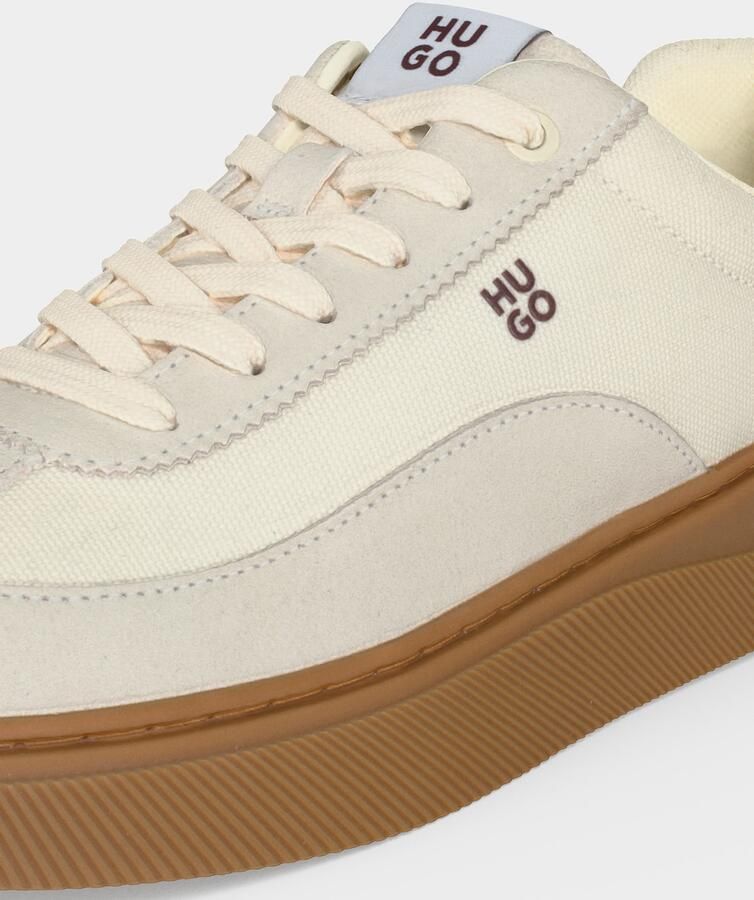 HUGO Sneakers laag 'Lyzz' taupe wijnrood offwhite - Foto 3