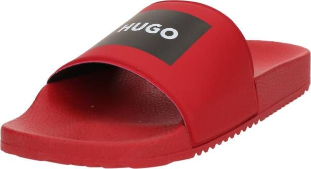 HUGO Slippers met labelprint model 'Timein'