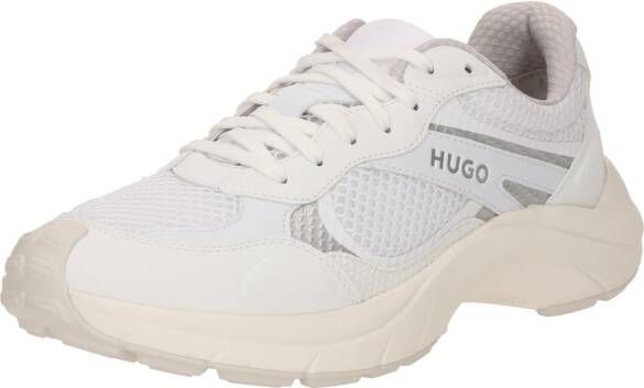 HUGO Sneakers met vetersluiting en labeldetail