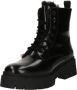 Hugo Boss Glanzende LuBootie met Logo Rits Black Dames - Thumbnail 2