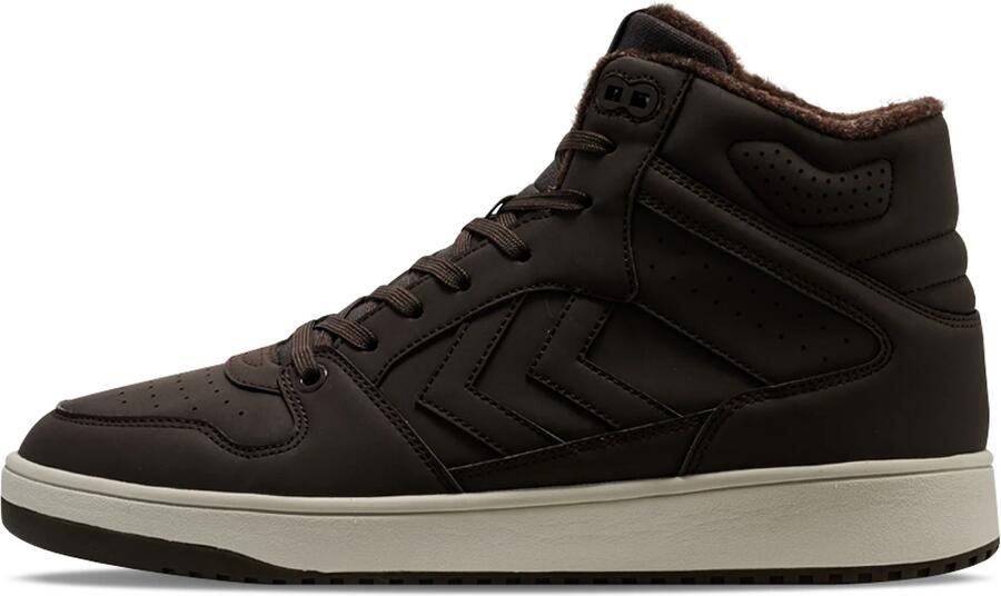 Hummel Sneakers hoog 'Power Play' donkerbruin