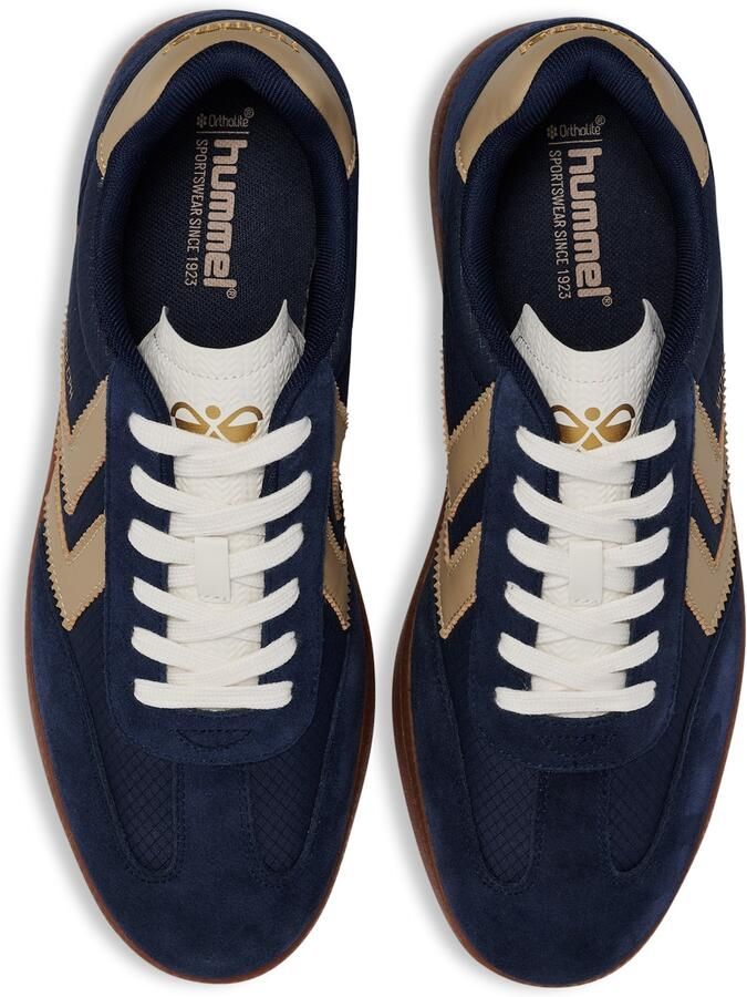 Hummel Sneakers laag beige donkerblauw - Foto 4