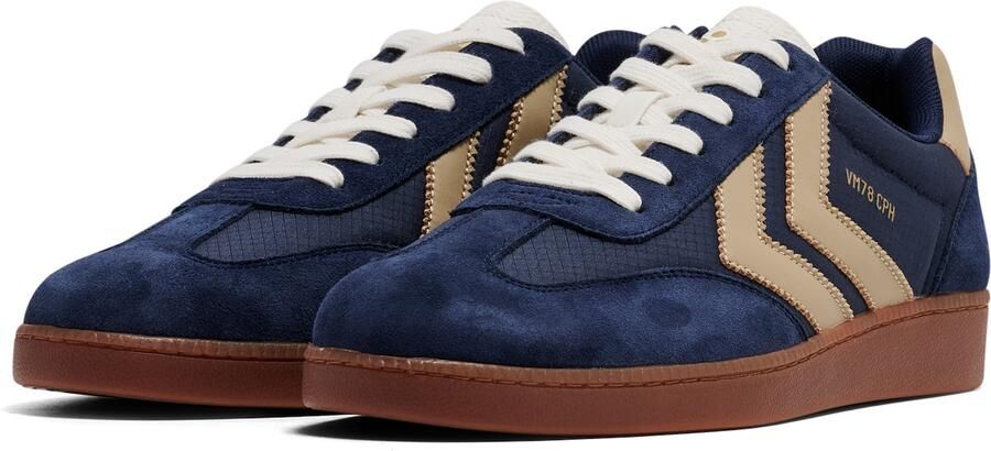 Hummel Sneakers laag beige donkerblauw - Foto 2