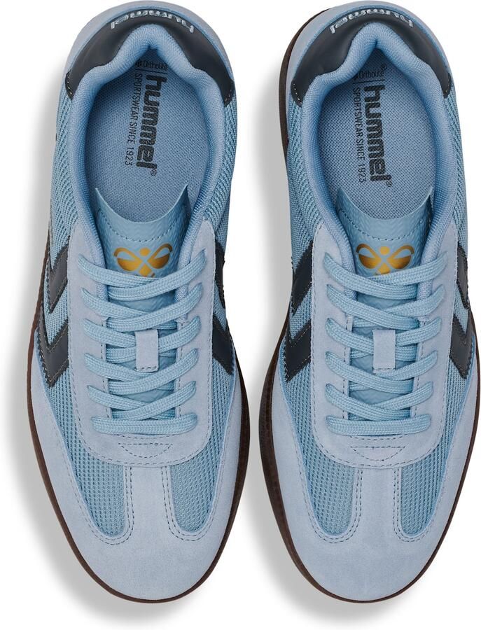 Hummel Sneakers laag blauw marine pastelblauw bruin - Foto 5