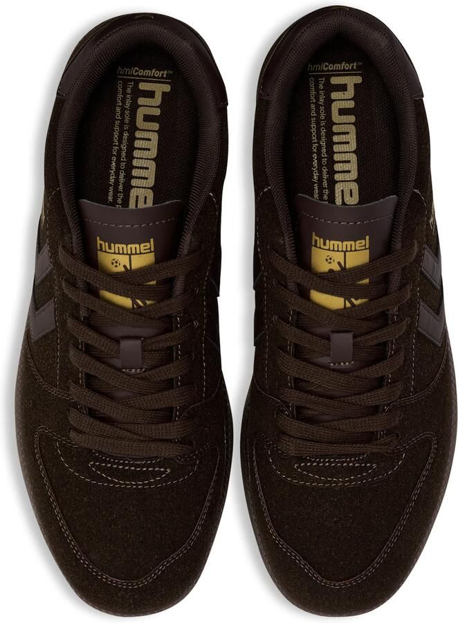 Hummel Sneakers laag ombergrijs geel - Foto 4