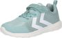 Hummel Kinder Sneakers low Actus Glitter Recycled Jr Blue Surf - Thumbnail 1