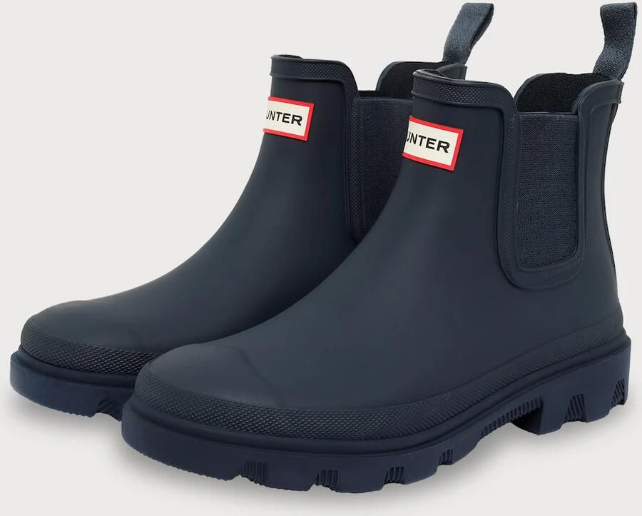 Hunter Unisex Downpour Chelsea Boots Navy - Foto 3