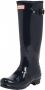 Hunter Boots Women's Original Tall Gloss Rubberlaarzen blauw - Thumbnail 4